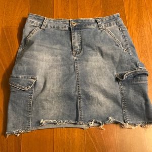 Cargo Denim Skirt - size 12